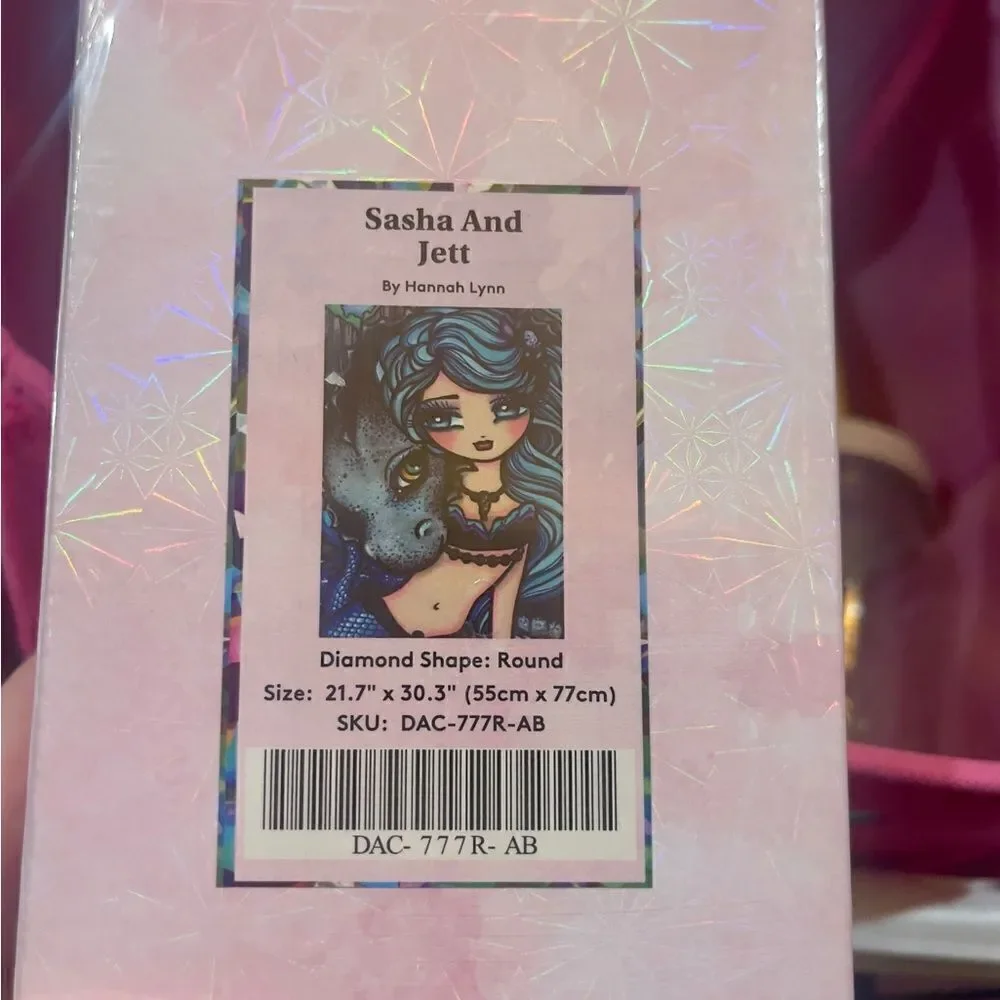 Sasha & Jet diamond painting kit by Hannah Lynn.